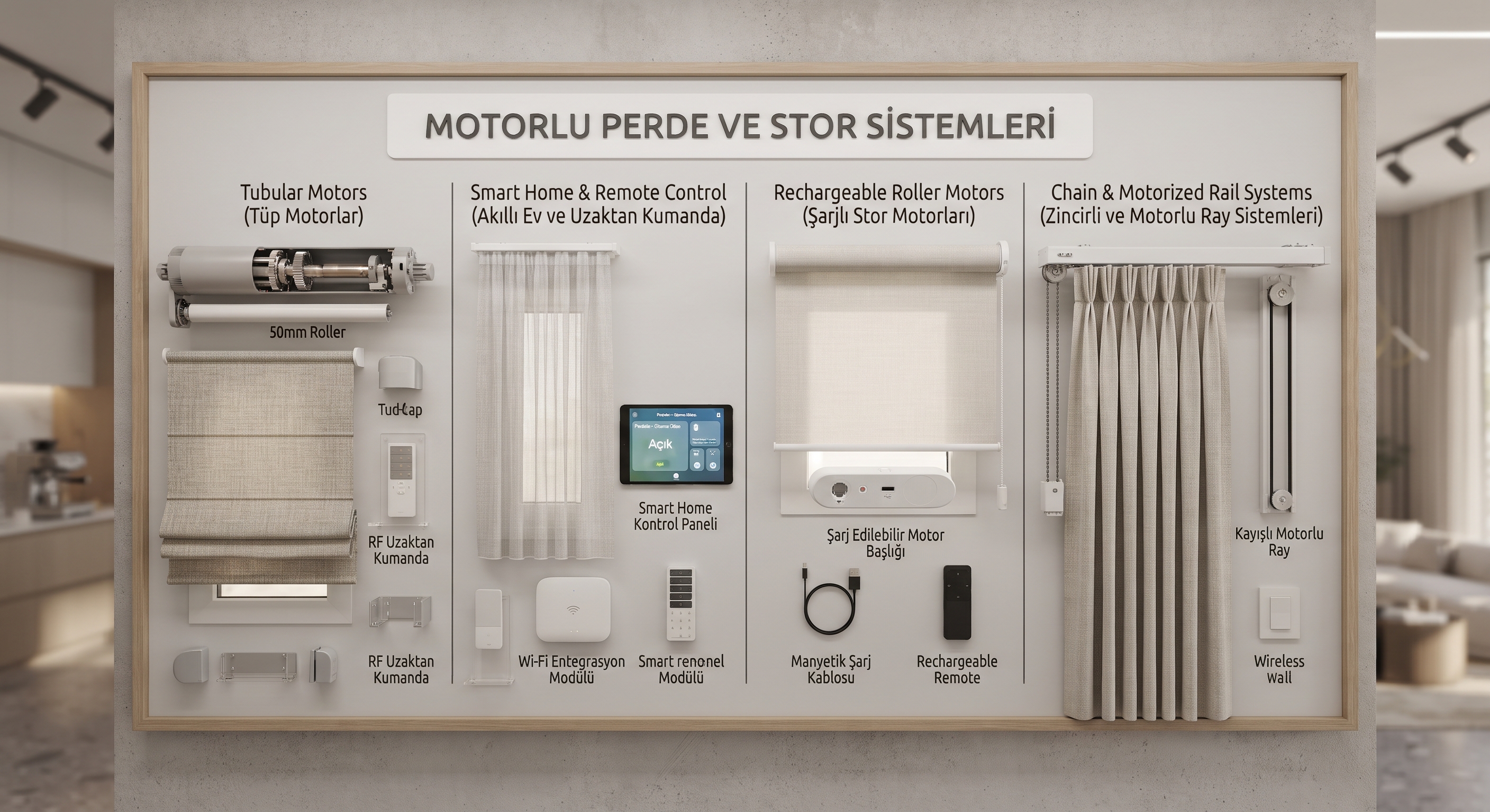 MOTORLU PERDE VE STOR SİSTEMLERİ